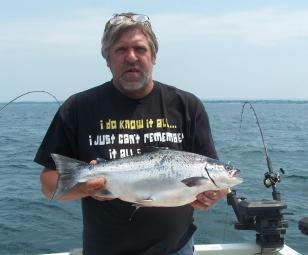 Lake Ontario fishing for brown trout NY