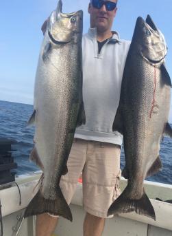 King Salmon fishing the eastern basin on lake ontario, NY