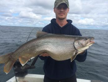 Lake Trout fishing on Lake Ontario, near Pulaski NY