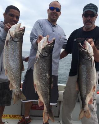 Lake Ontario Lake Trout fishing near the Salmon River, Pulaski NY